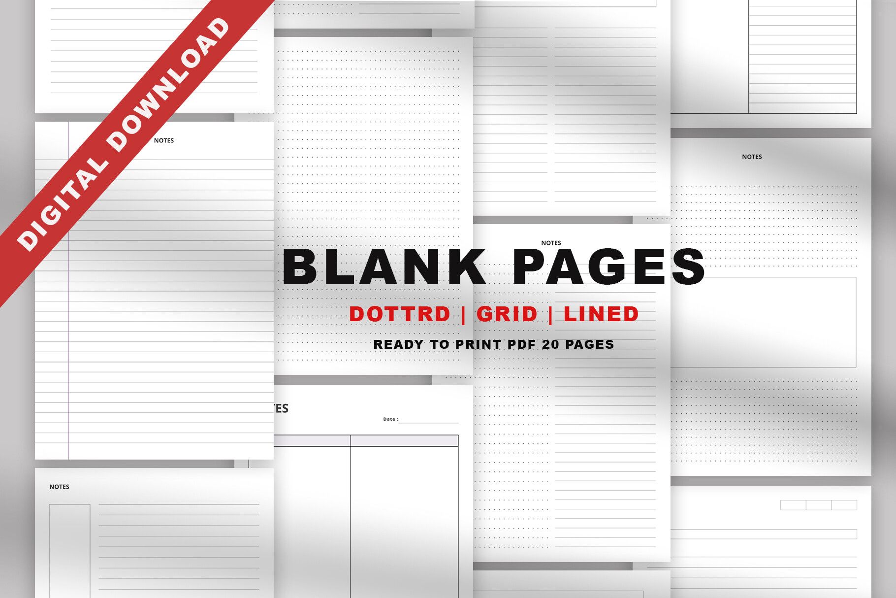 Notebook Lined Paper Template